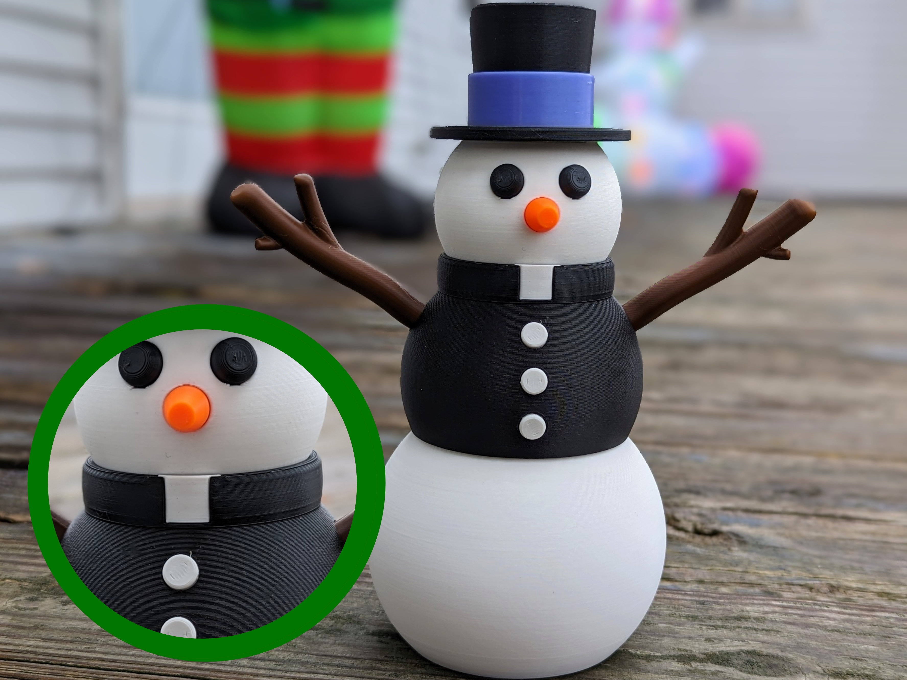Minister's Collar for Giant Snowman Fidget 3D model thumbnail