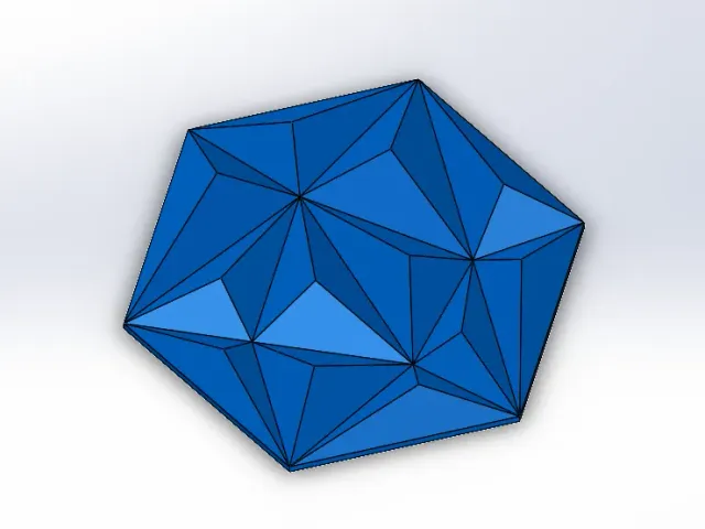 Wallmount - hexagon