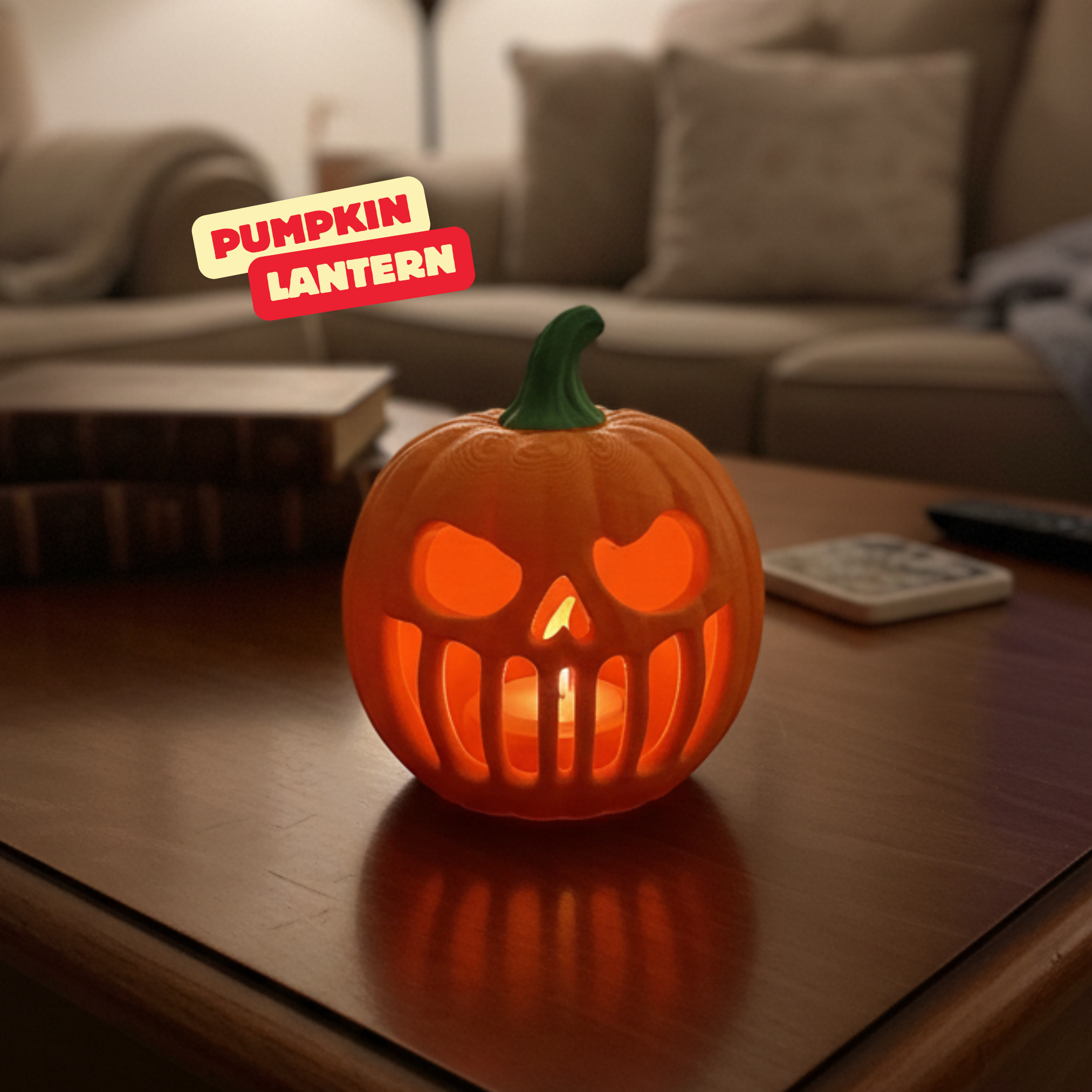 PUMPKIN LANTERN / HALLOWEEN TEALIGHT / HALLOWEEN DECOR / HOMEDECOR