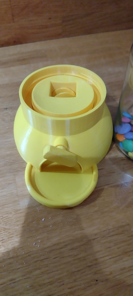 Remodelled files for the Nutella Candy Dispenser for Douwe Egberts 190 g coffee jar. 3D model thumbnail