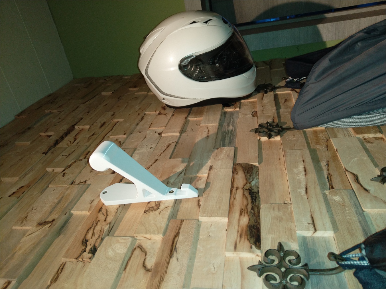 motorcycle helmet holder