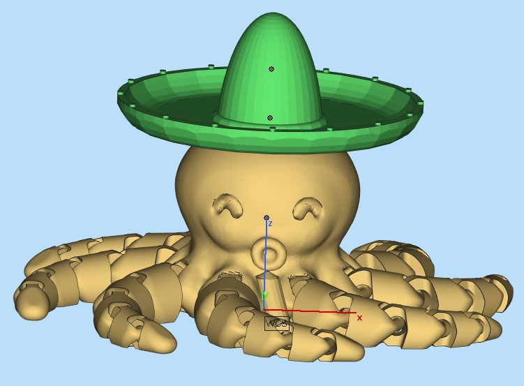 Sombrero for cute mini octopus