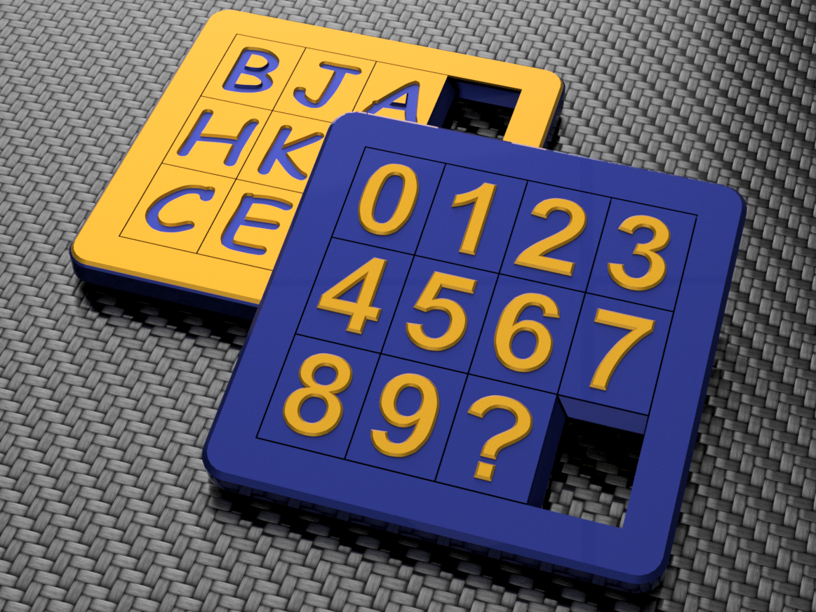 Double-sided Sliding Puzzle