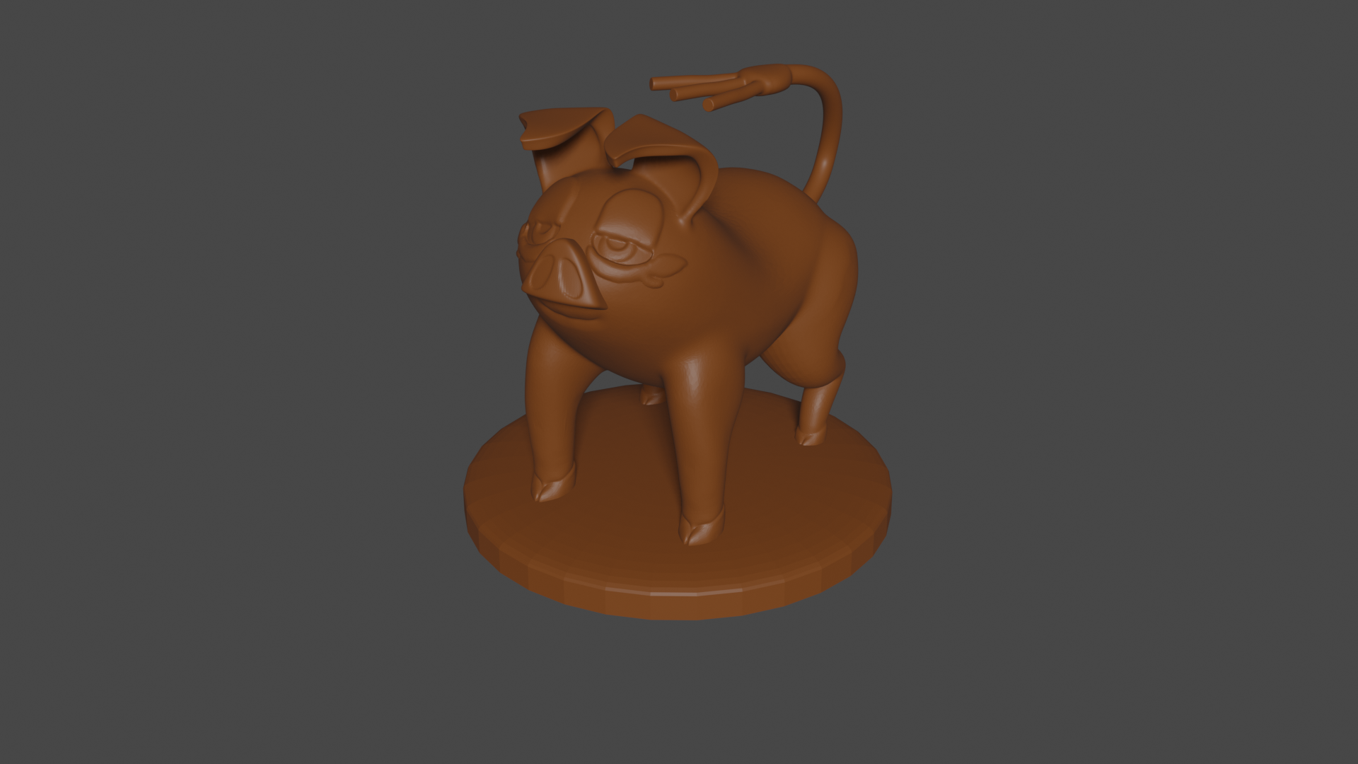 Pokemon inspired, Female Oinkologne, Tabletop DnD miniature