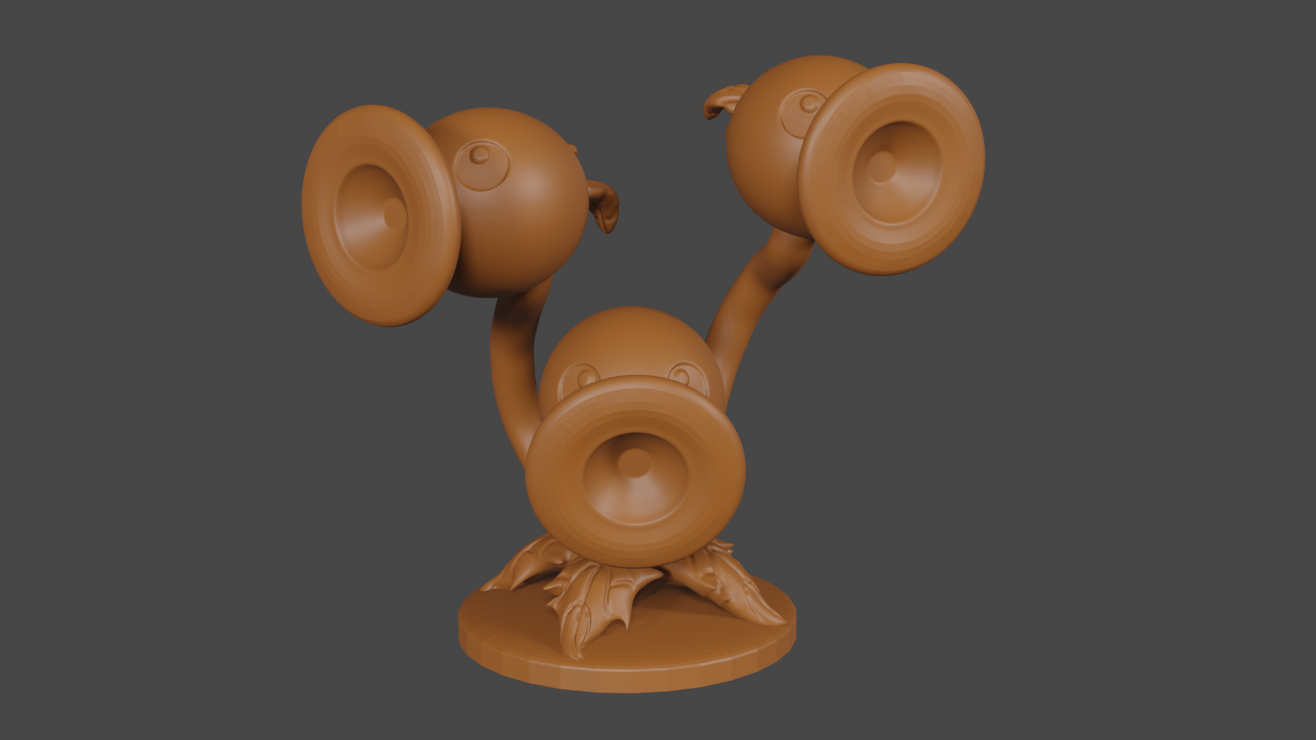 Plants vs Zombies inspired, Peashooter Threepeater, Tabletop DnD miniature