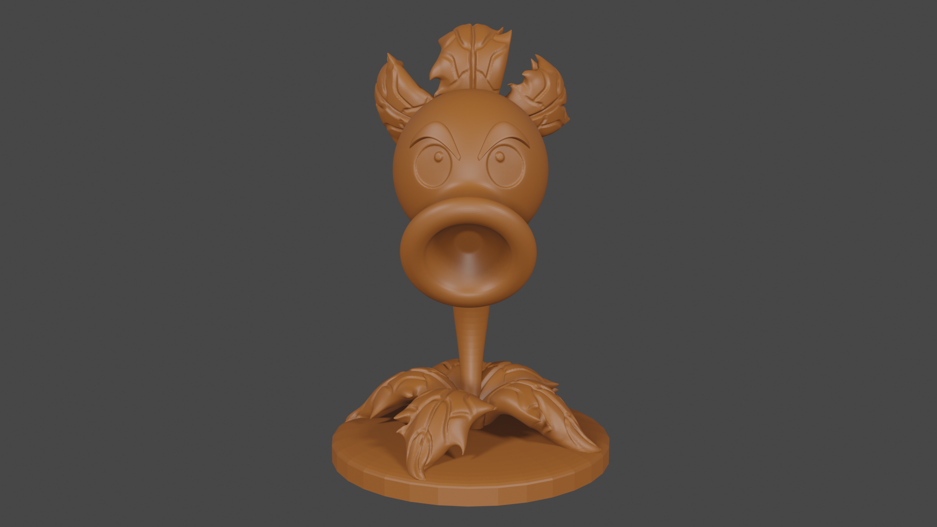 Plants vs Zombies inspired, Peashooter Repeater, Tabletop DnD miniature