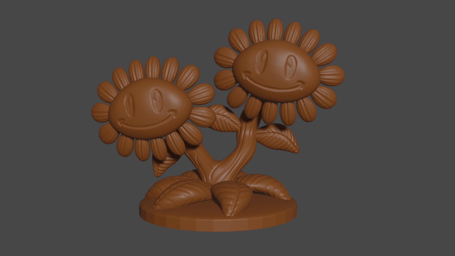 Plants vs Zombies inspired, Twin Sunflower, Tabletop DnD miniature
