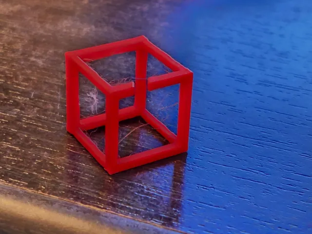 Impossible Cube - Optical Illusion Stringing + Bridging Calibration - 20mm