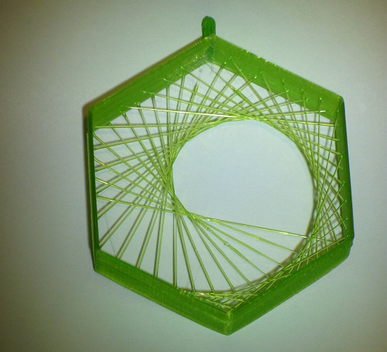 Randomized String Art Ornaments