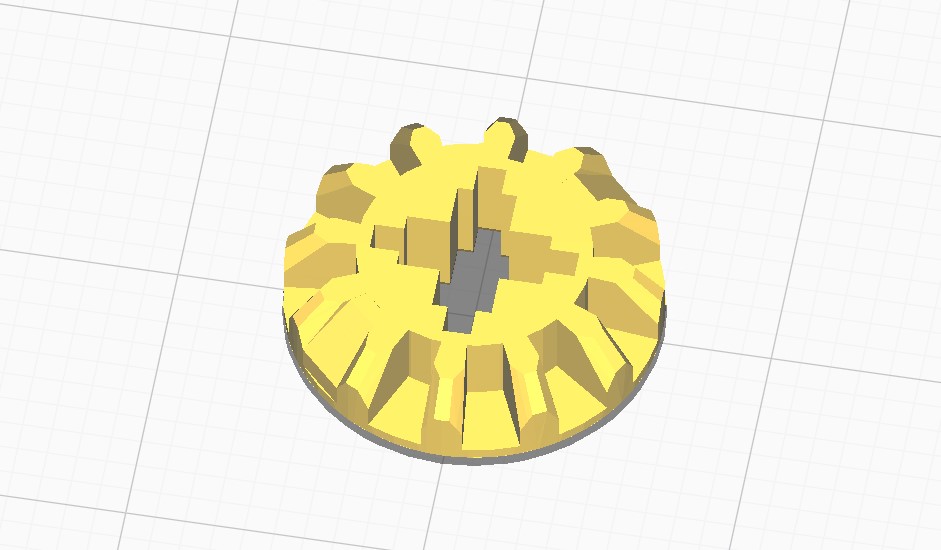 Bevel gear lego with 2 full tooth