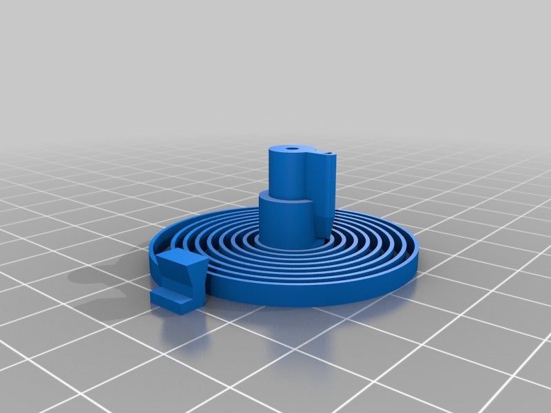 ABS printable Escapement Spring for 3D printed mechanical Clock with Anchor Escapement