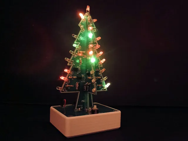 3D Xmas Tree Led DIY Kit BatteryCase