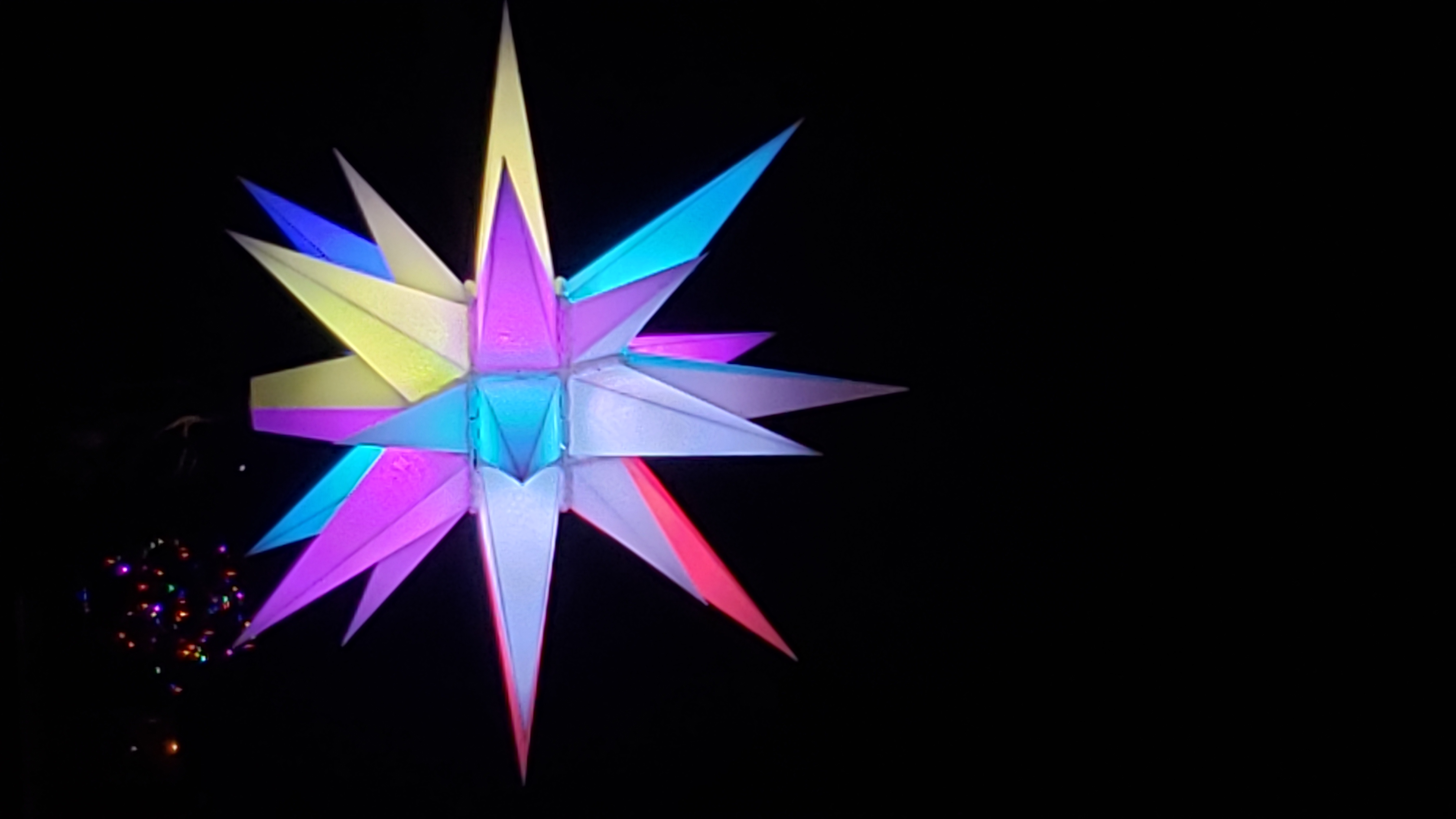 Illuminated Christmas Star with C9 plate