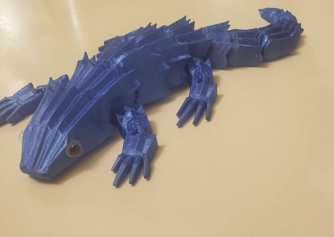 Red-Eyed Crocodile Skink with Magnets 3D model thumbnail
