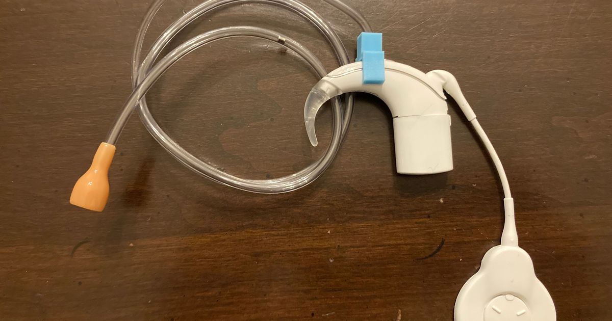 Cochlear Implant Tube Adapter by trey | Download free STL model ...