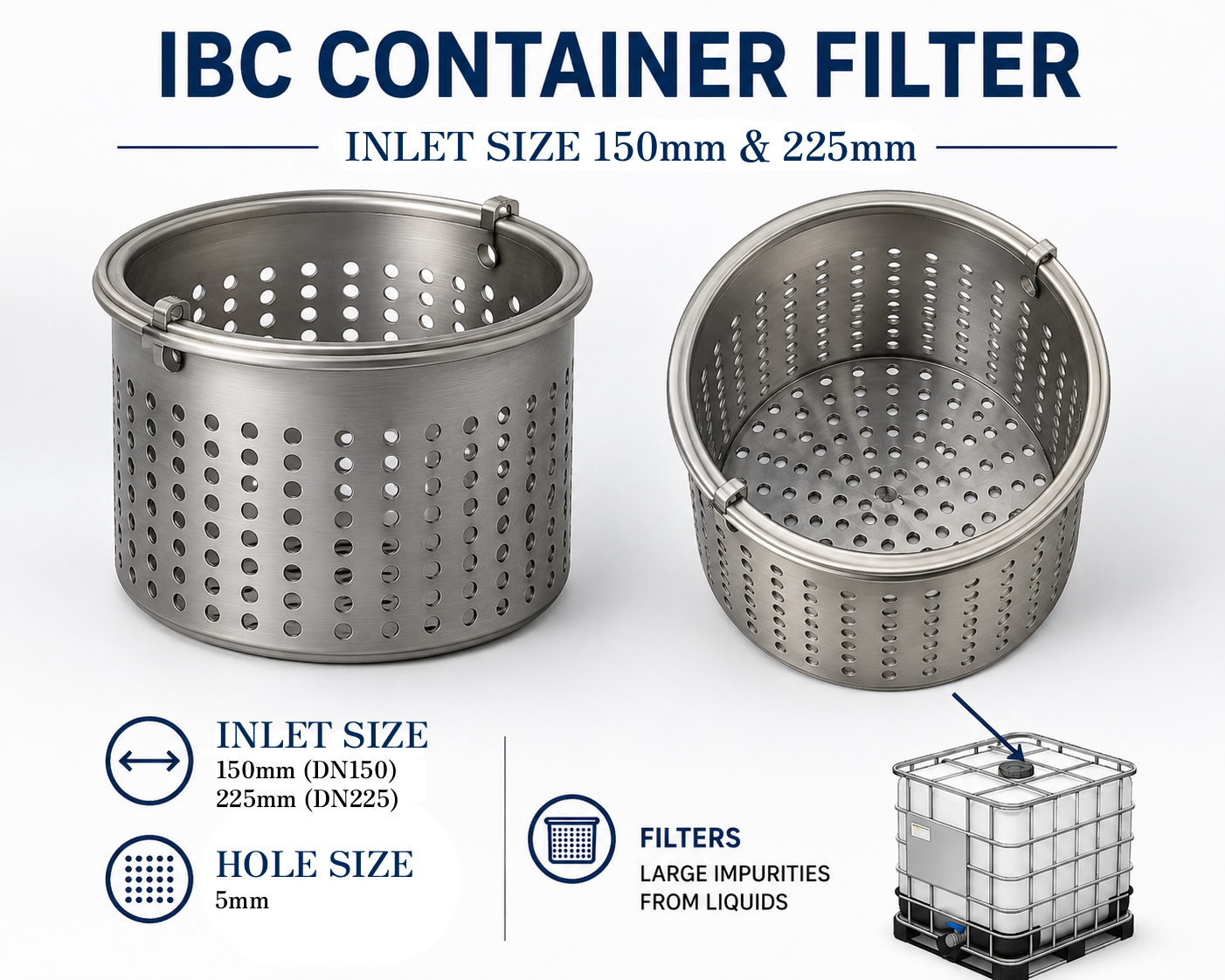 IBC Container Inlet Filter (DN150 & DN225)