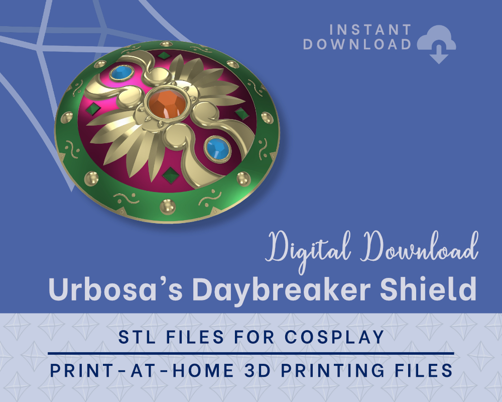 Urbosa Daybreaker STL Files - Zelda Breath of the Wild Cosplay Prop (Digital Download)