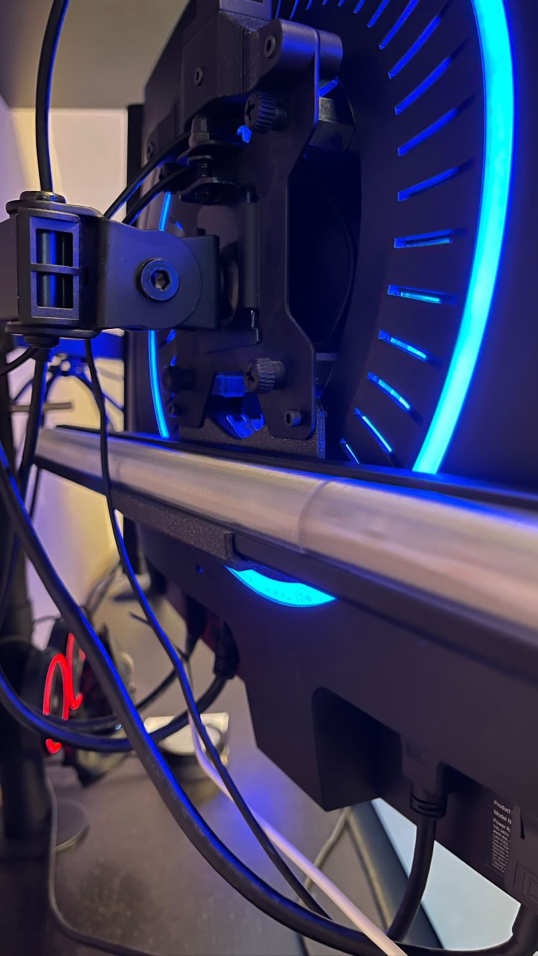 45° LED Profile straight for VESA Monitor bracket