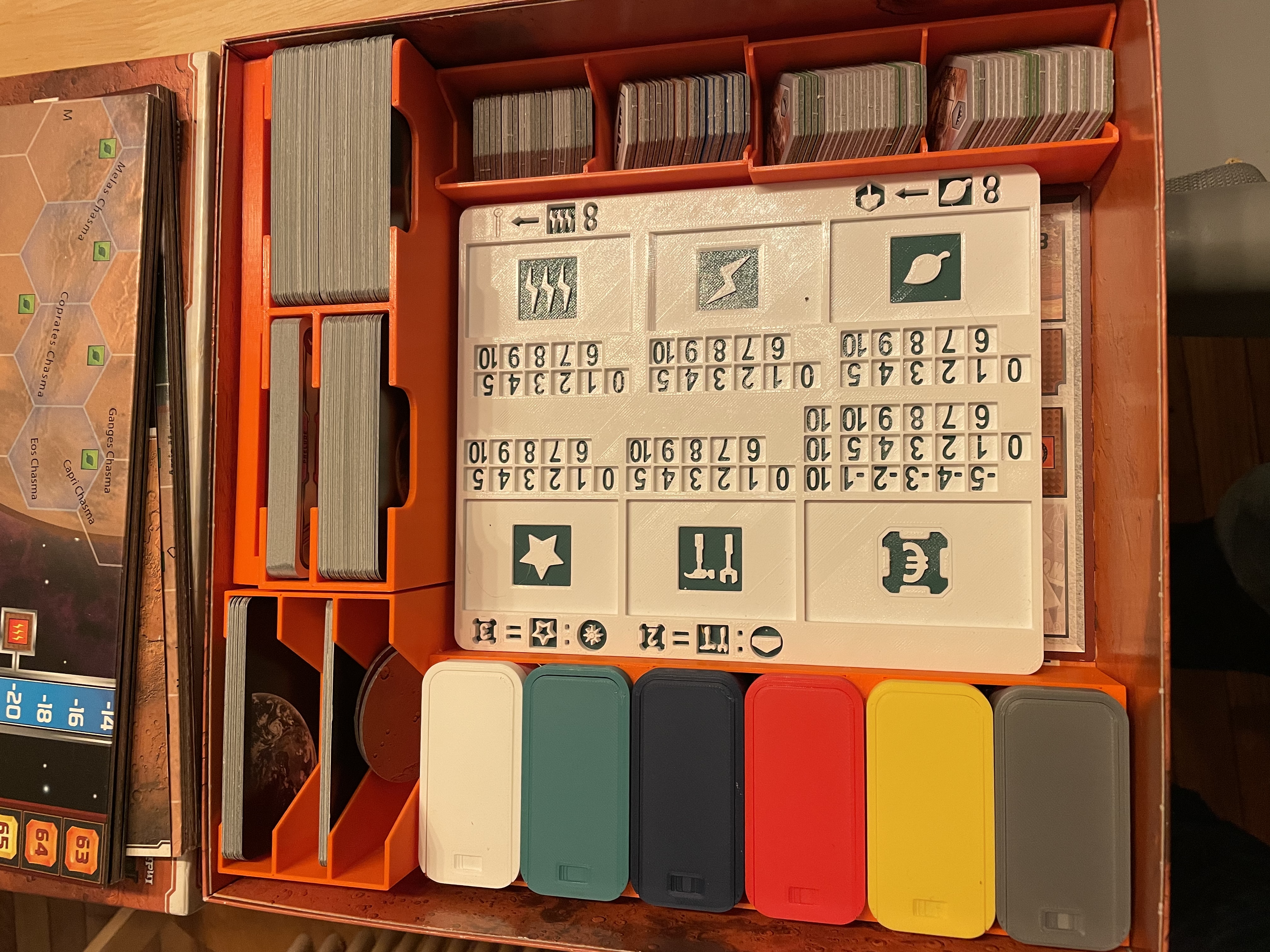 Terraforming Mars Player Cube Boxes