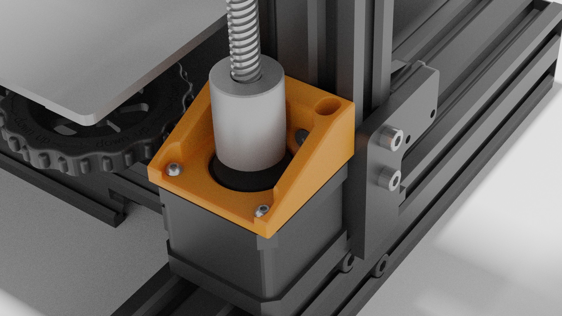 Better Z motor mount adjustable and reinforced by RH3D Download