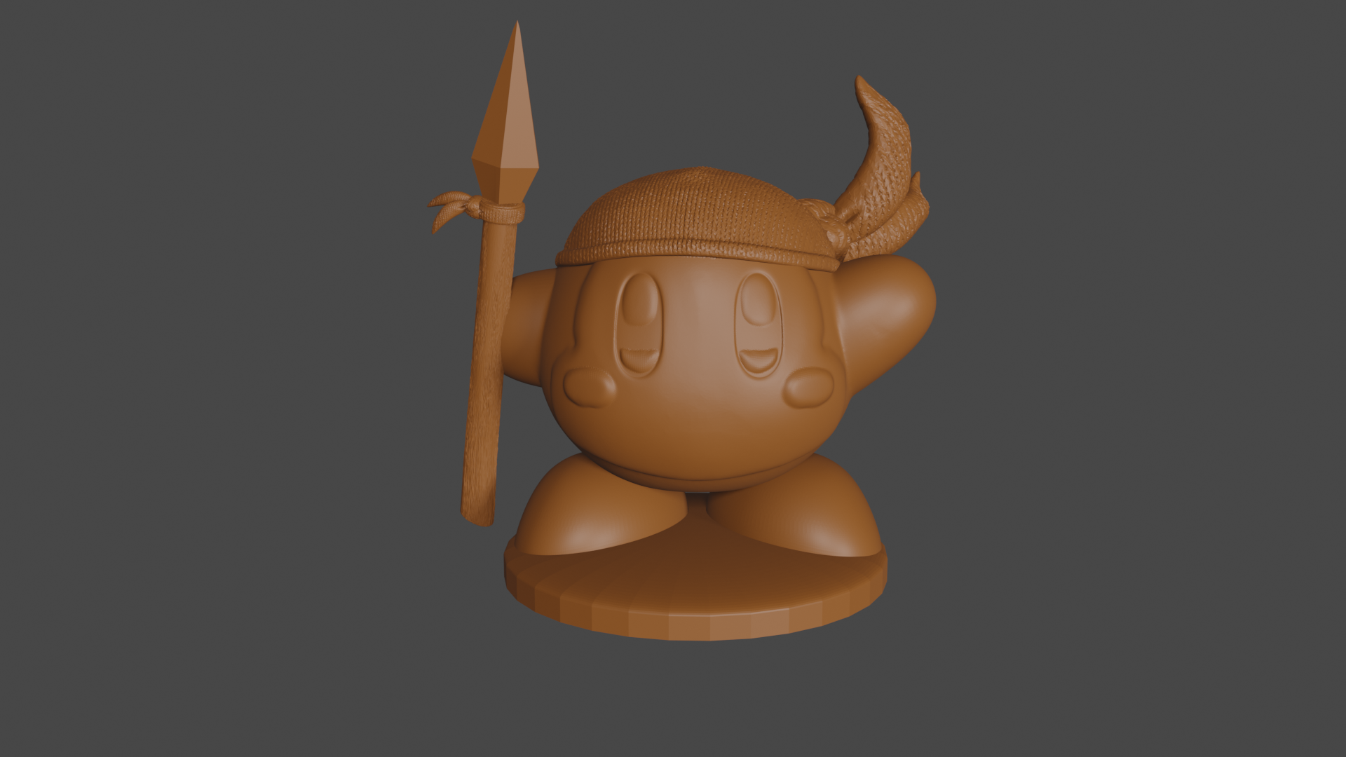 Kirby inspired, Bandana Waddle Dee, Tabletop DnD miniature