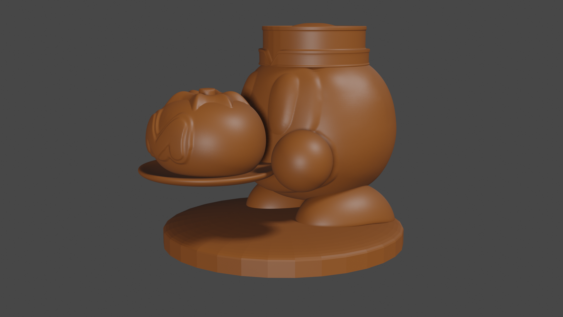 Kirby inspired, Cafe-Staff Waddle Dee, Tabletop DnD miniature