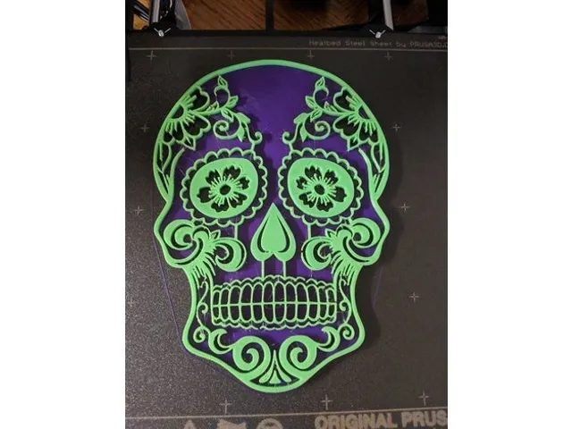 Sugar Skull with a Solid Base