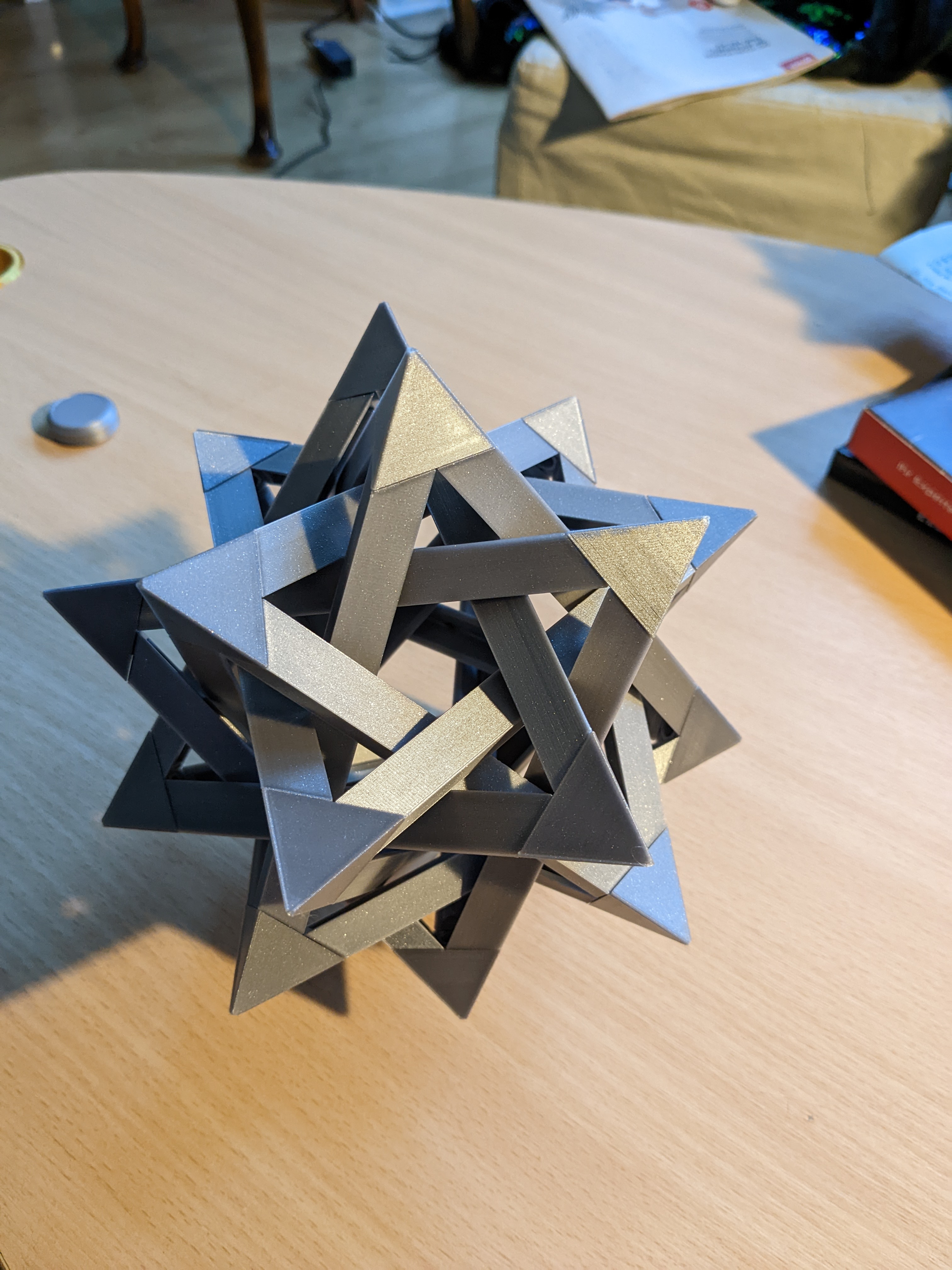 Five Intersecting Tetrahedra: 15cm sides