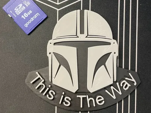 Mandalorian with Quote - Magnet or Wall Accent