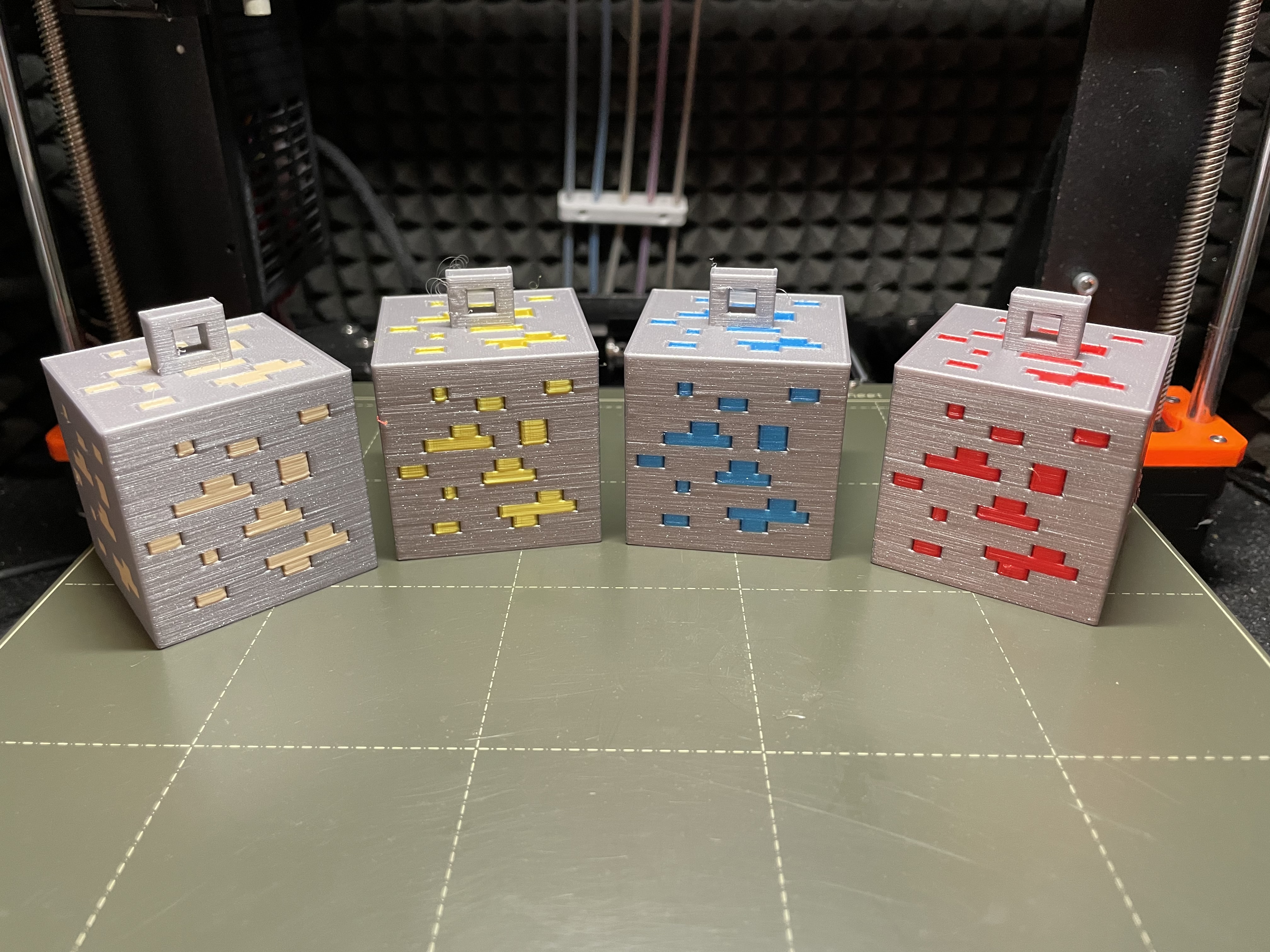 Minecraft Ore Christmass Tree Ornaments