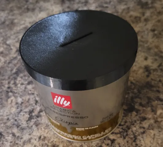 Illy Coffee Can Bank