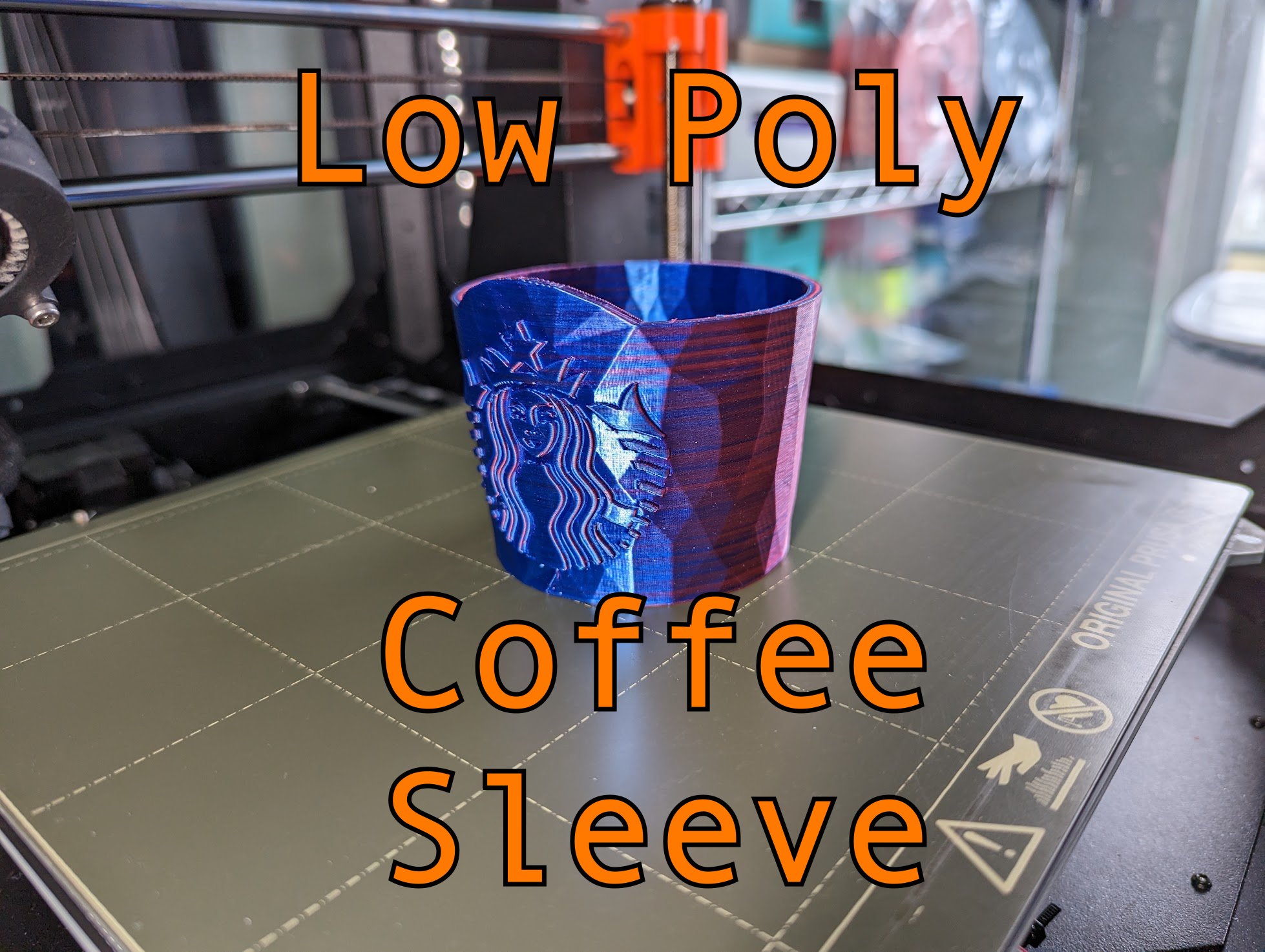 Low Poly Customizable Coffee Cup Sleeve