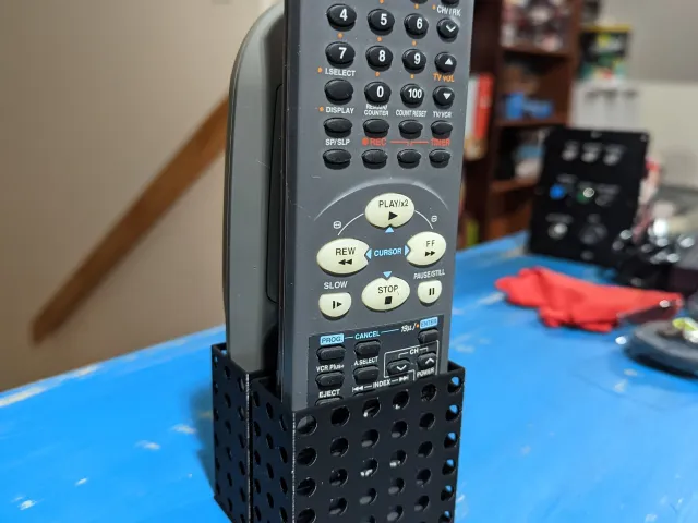 Remote Holder for CRT/VHS Remotes