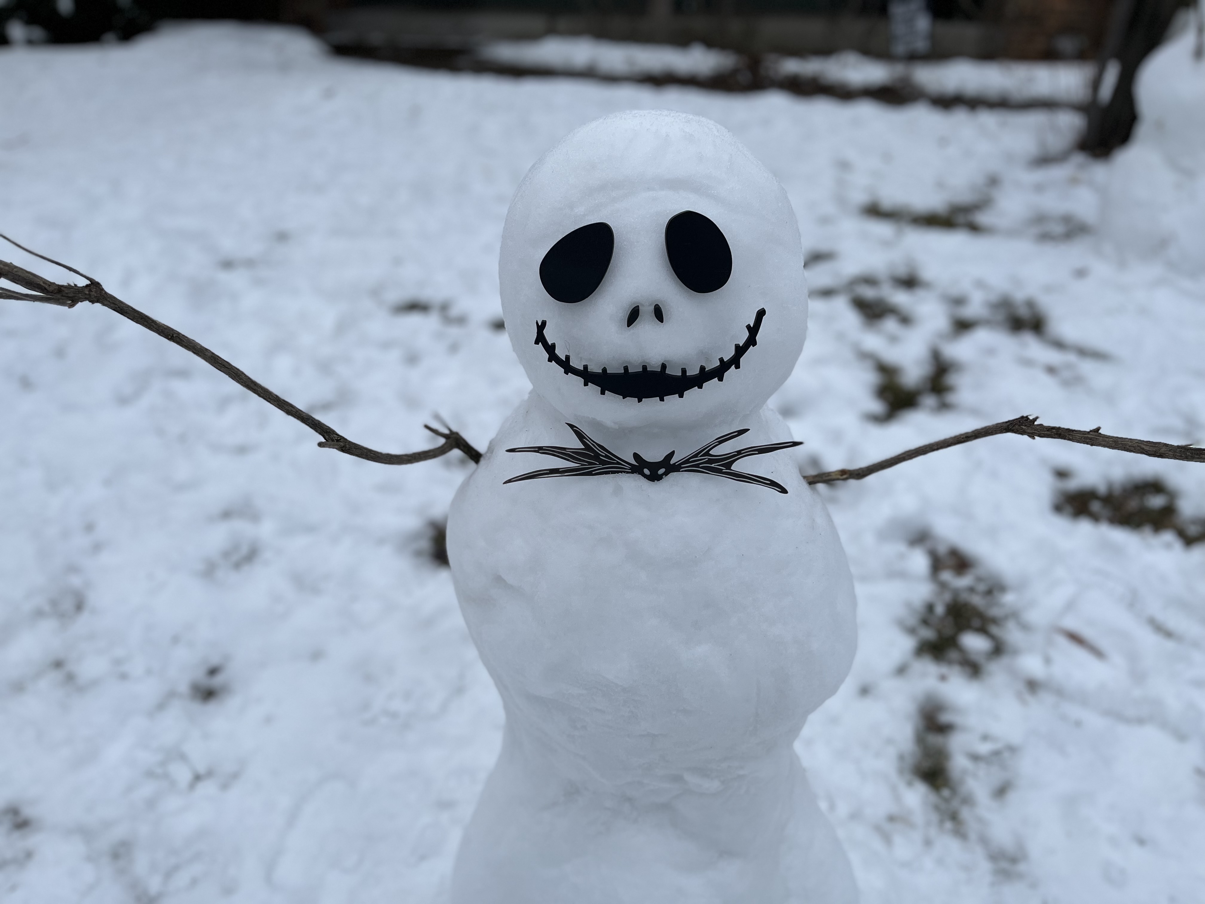 Jack Skellington Snowman Face