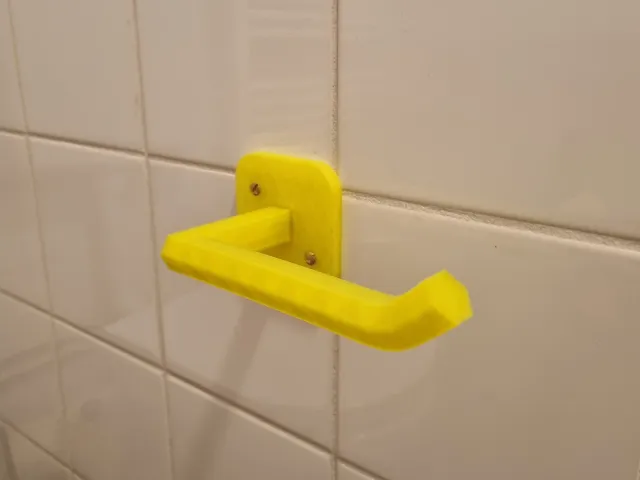 Hex shaped toilet paper roll holder