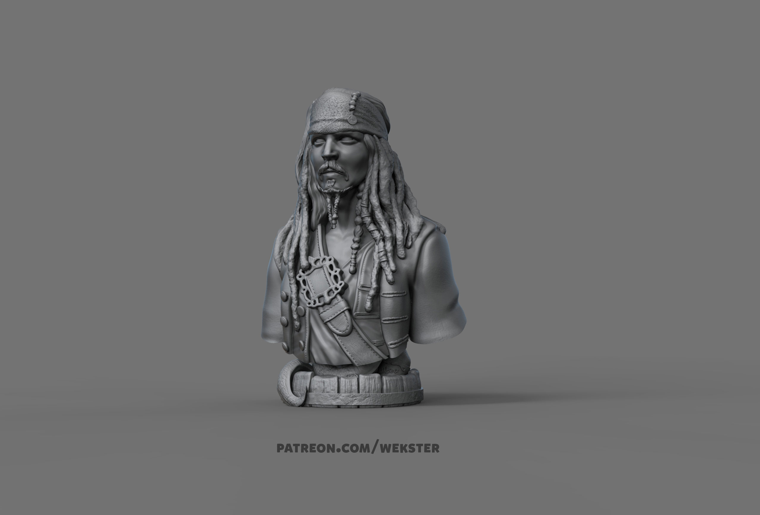 Jack Sparrow by Wekster | Download free STL model | Printables.com
