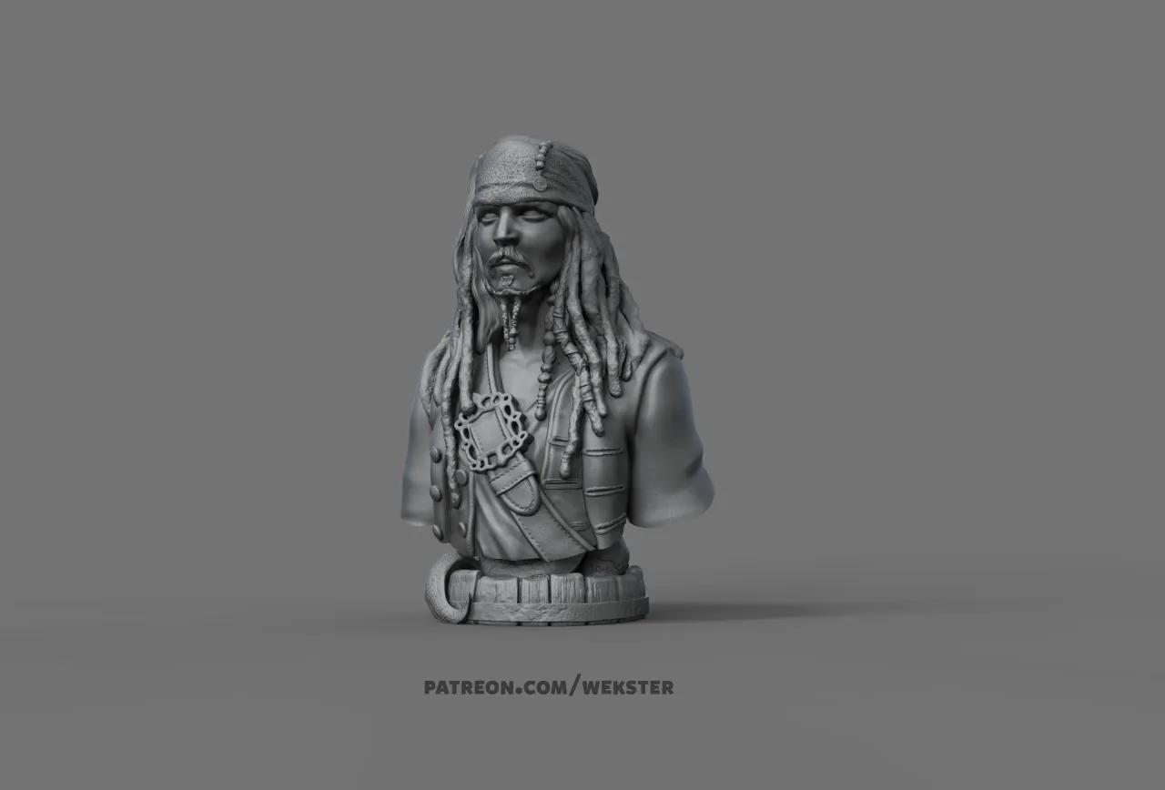 Jack Sparrow by Wekster | Download free STL model | Printables.com