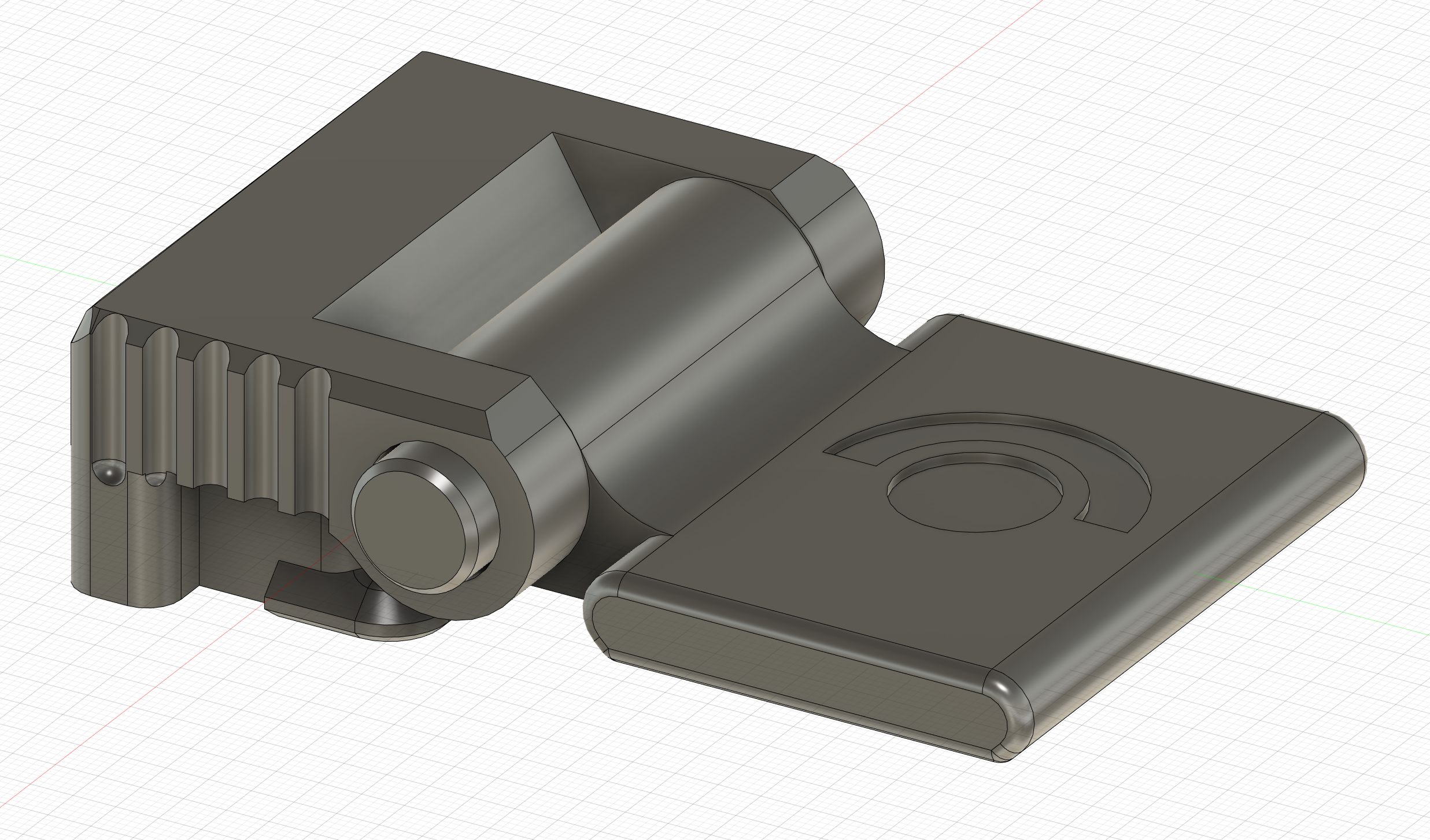 Miniatura 2 do modelo 3D DeckMate kickstand with locking hinge