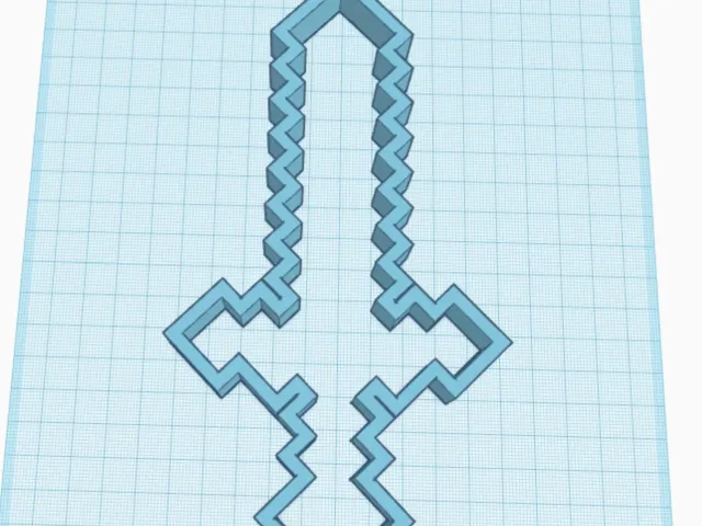 Diamond Sword Cookie Cutter