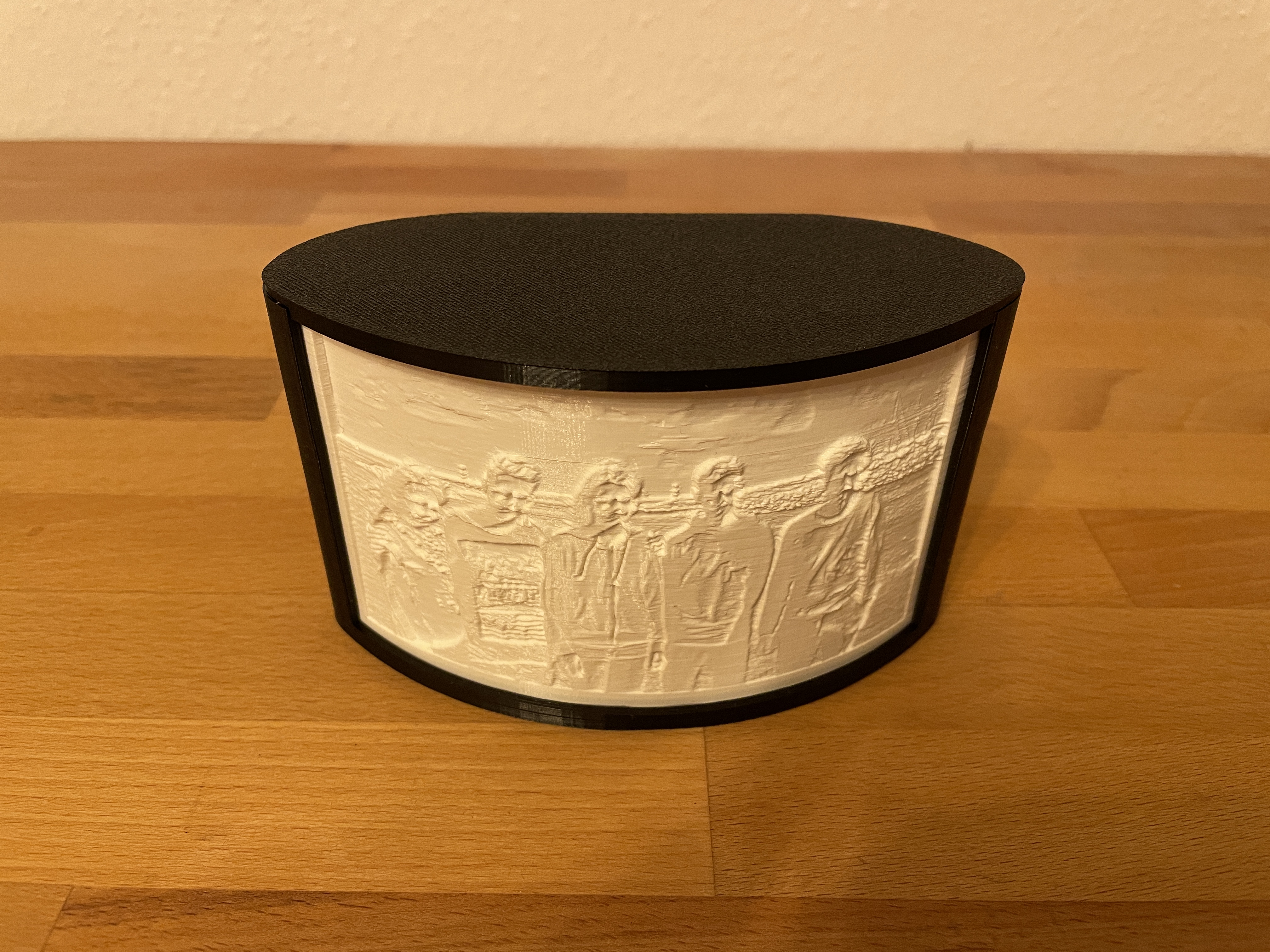 Miniatura 5 do modelo 3D Lithophane Box (battery-powerd)