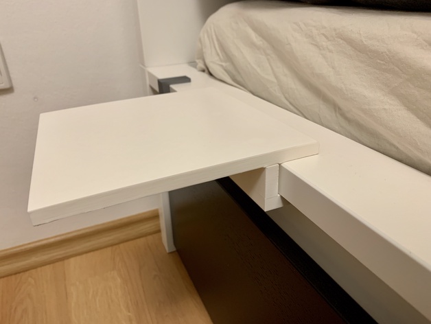Malm bed nightstand discount