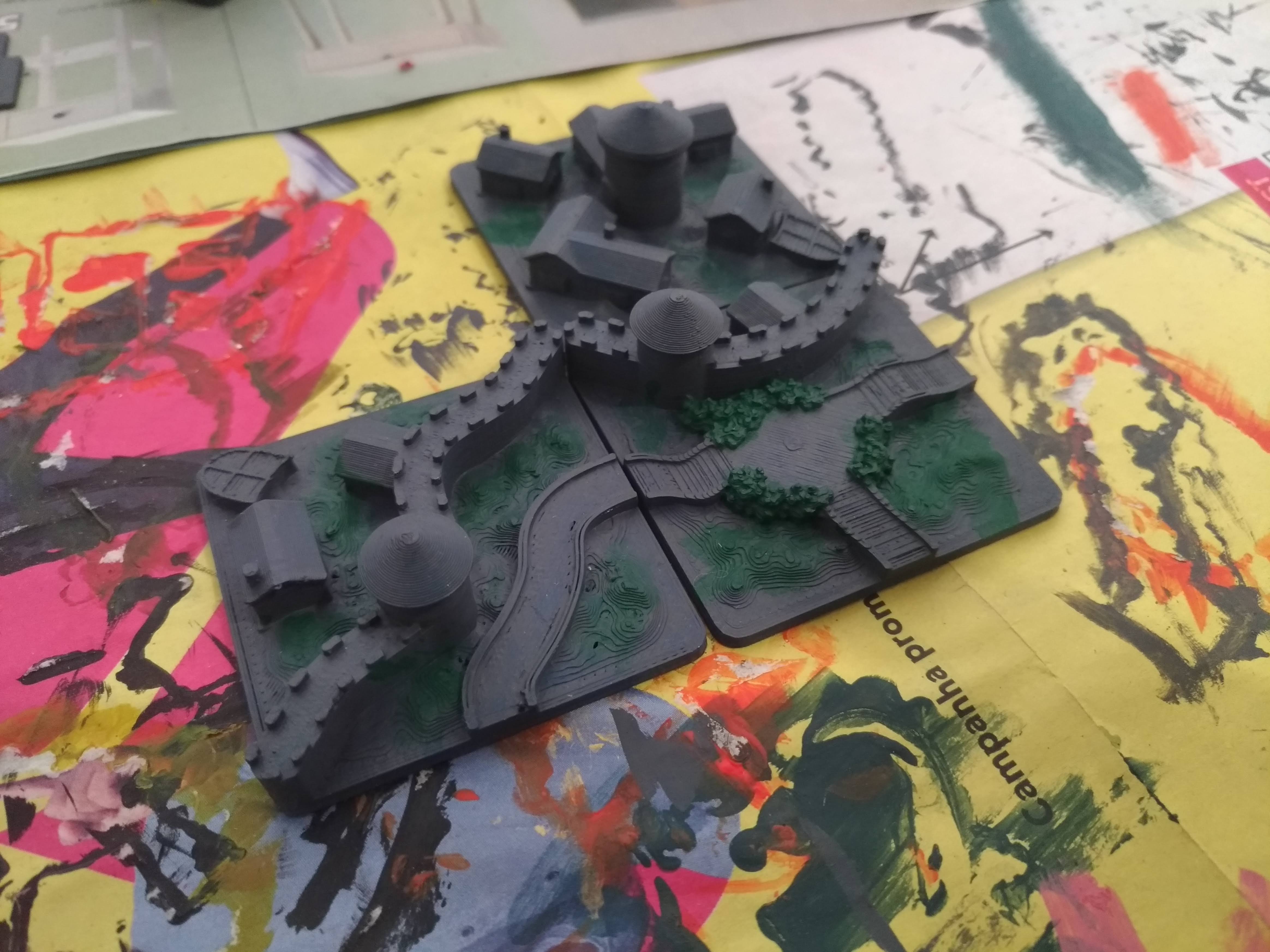 Carcassonne 3D tiles