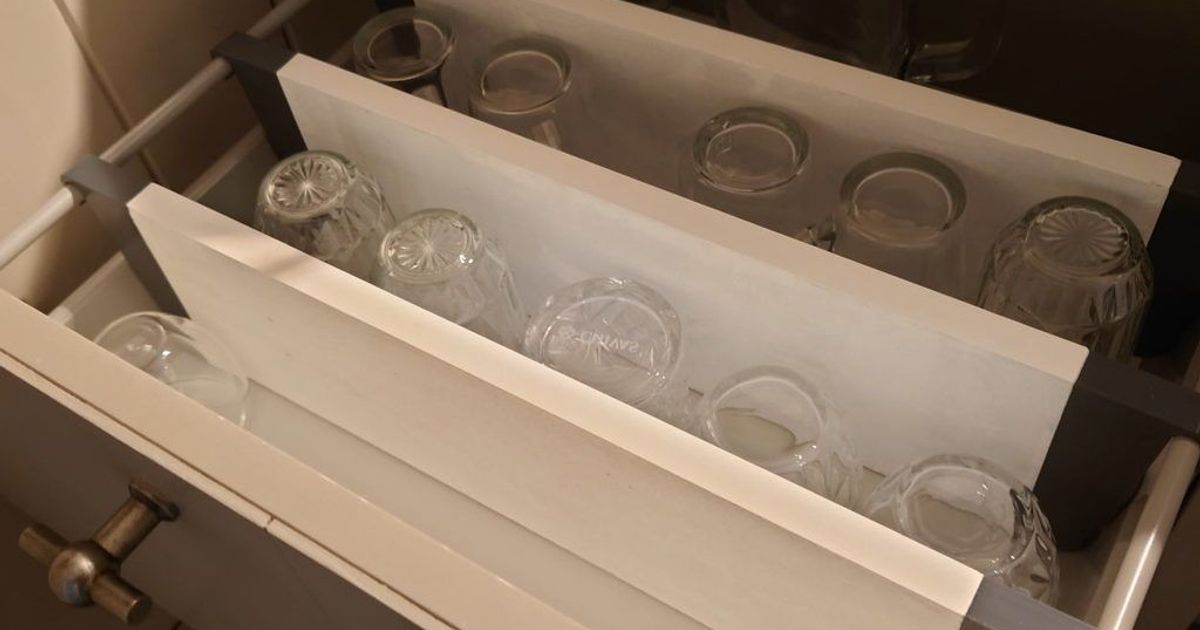 Drawer Divider for Ikea Rationell by matthijsbos Download free STL model