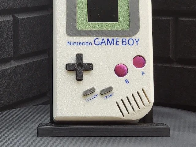 Detailed Game Boy Desk Display (3D Printable Replica)