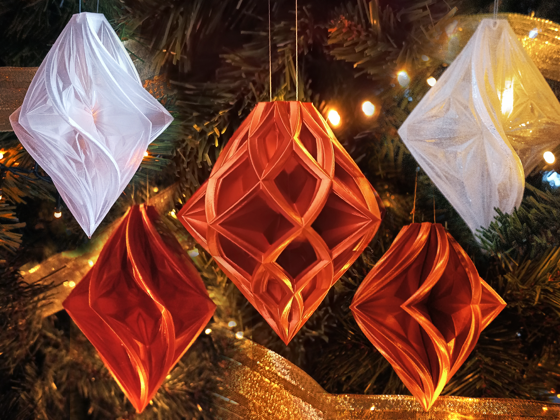 Faceted Ornament Set (6 models)