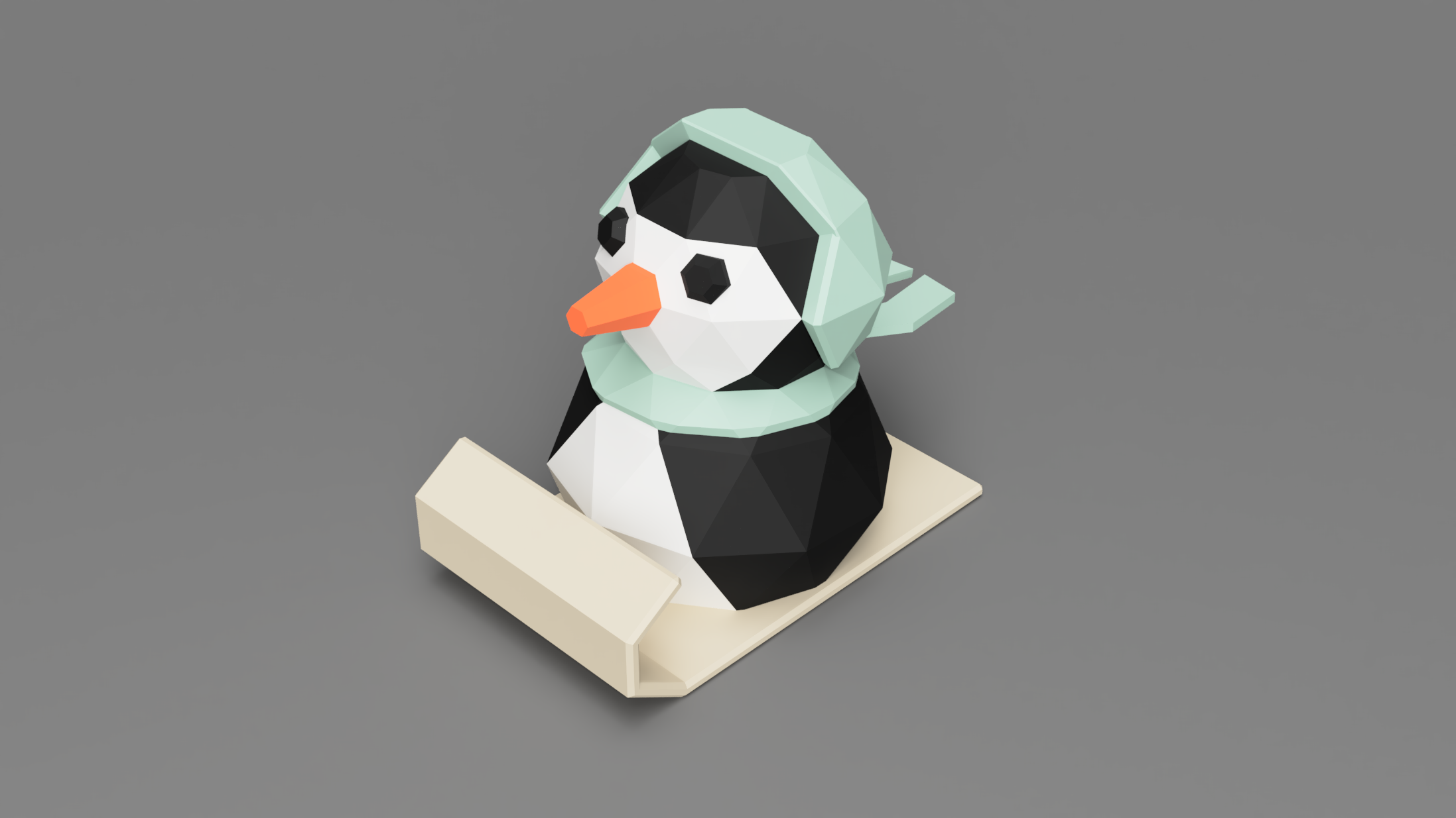 Miniatura 2 do modelo 3D Penguin 05 (SC)