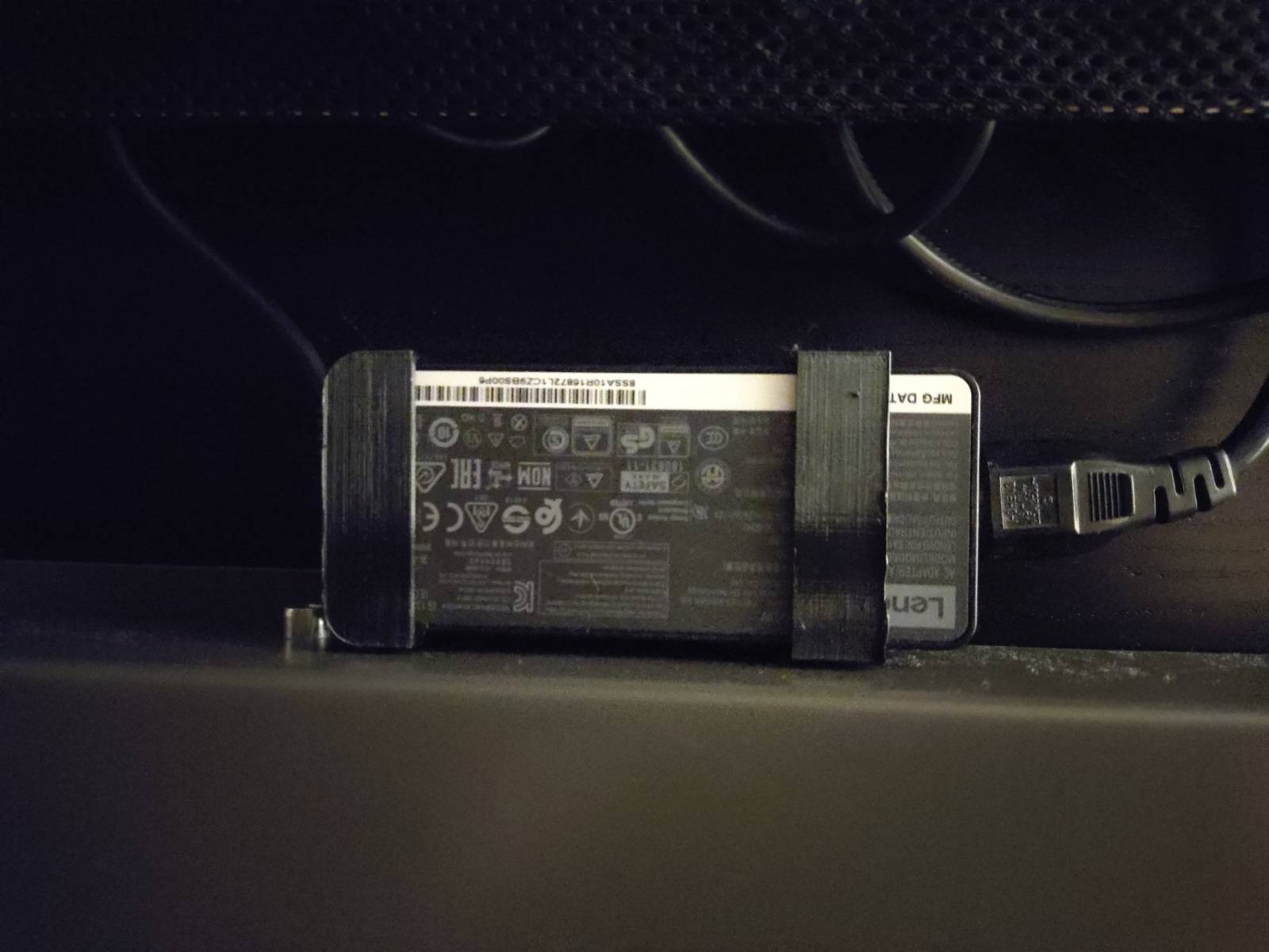 Lenovo 65W notebook charger desk mount