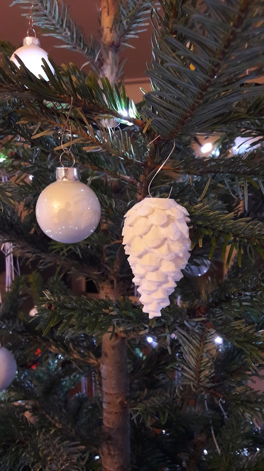 Realistic Scanned Pinecone as Christmas Tree Ornament