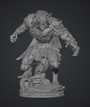 D&D werewolf character