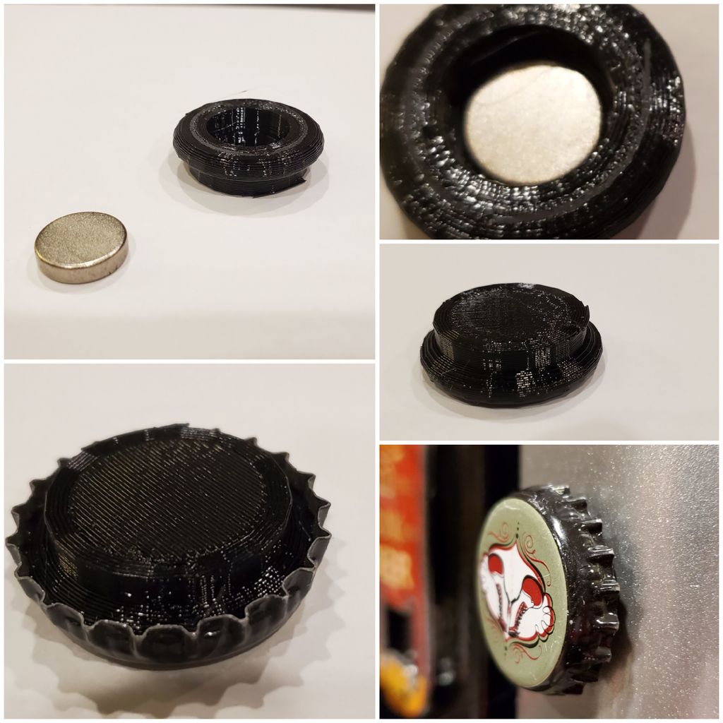 Bottle Cap Magnet by Jzooor | Download free STL model | Printables.com